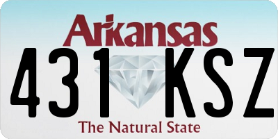AR license plate 431KSZ