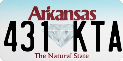 AR license plate 431KTA