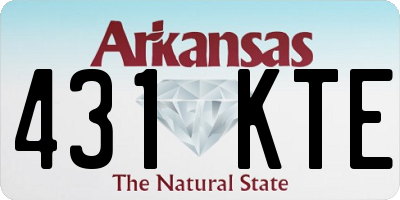 AR license plate 431KTE