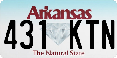 AR license plate 431KTN