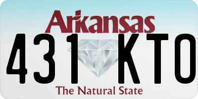 AR license plate 431KTO