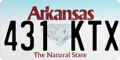 AR license plate 431KTX