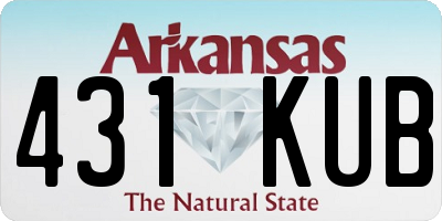 AR license plate 431KUB