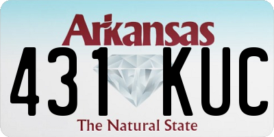 AR license plate 431KUC