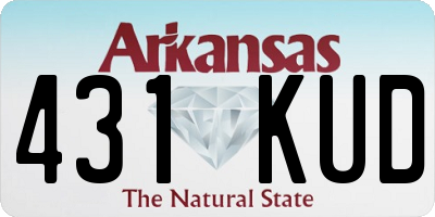 AR license plate 431KUD