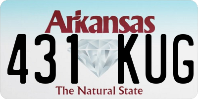 AR license plate 431KUG
