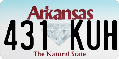 AR license plate 431KUH