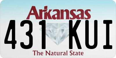 AR license plate 431KUI