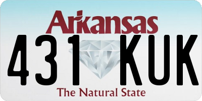 AR license plate 431KUK