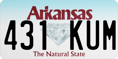 AR license plate 431KUM