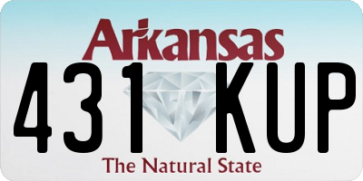 AR license plate 431KUP
