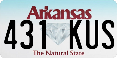 AR license plate 431KUS
