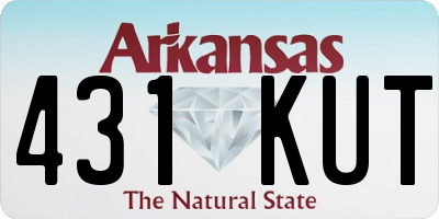 AR license plate 431KUT