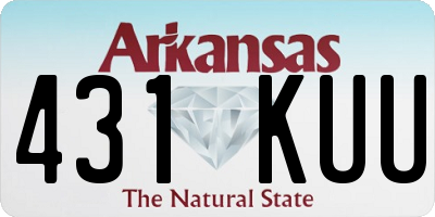 AR license plate 431KUU
