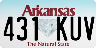 AR license plate 431KUV