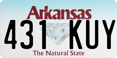 AR license plate 431KUY