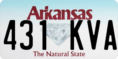 AR license plate 431KVA