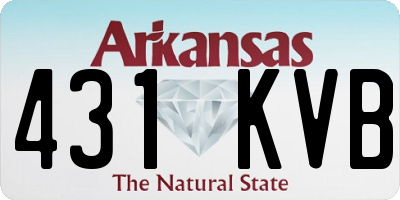AR license plate 431KVB