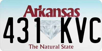AR license plate 431KVC