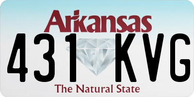AR license plate 431KVG