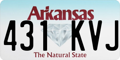 AR license plate 431KVJ