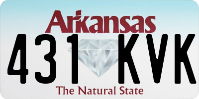 AR license plate 431KVK