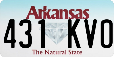 AR license plate 431KVO