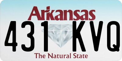 AR license plate 431KVQ