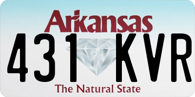 AR license plate 431KVR