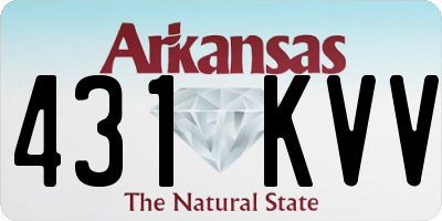 AR license plate 431KVV