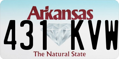 AR license plate 431KVW