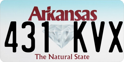AR license plate 431KVX