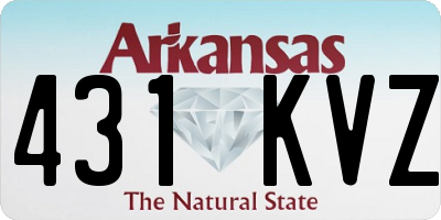 AR license plate 431KVZ