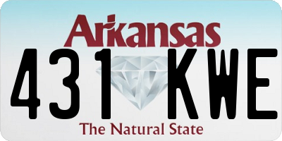 AR license plate 431KWE