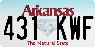 AR license plate 431KWF