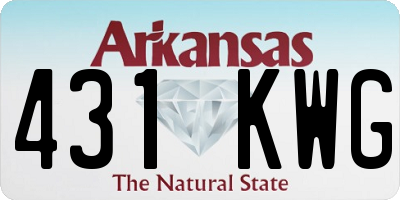 AR license plate 431KWG