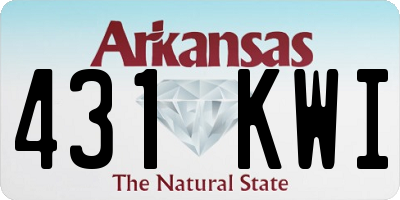 AR license plate 431KWI