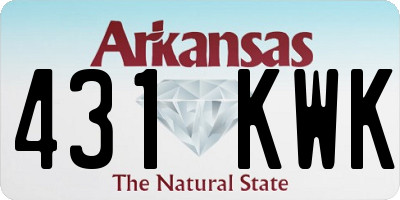 AR license plate 431KWK
