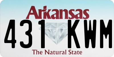 AR license plate 431KWM