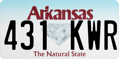 AR license plate 431KWR