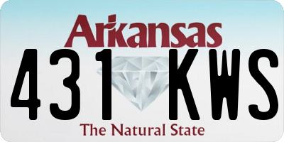 AR license plate 431KWS