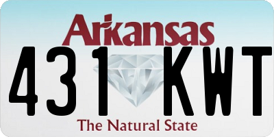 AR license plate 431KWT