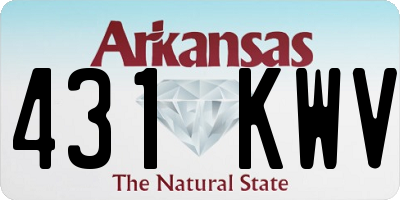 AR license plate 431KWV
