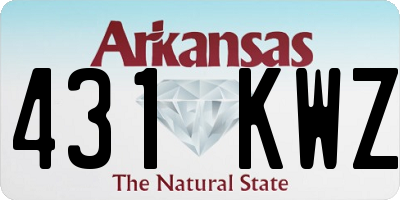 AR license plate 431KWZ