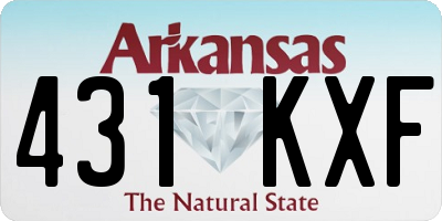 AR license plate 431KXF