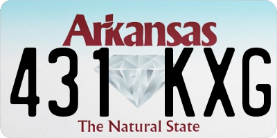 AR license plate 431KXG
