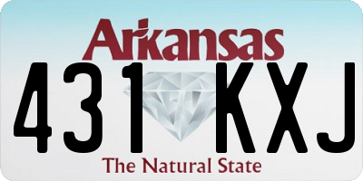 AR license plate 431KXJ