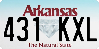 AR license plate 431KXL