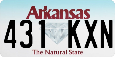 AR license plate 431KXN