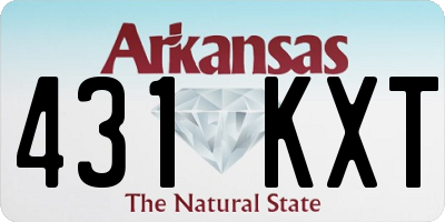 AR license plate 431KXT